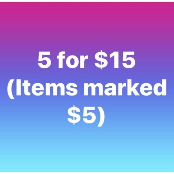 5 for $15 or 5 for $25 SALE - Picture 1 of 8